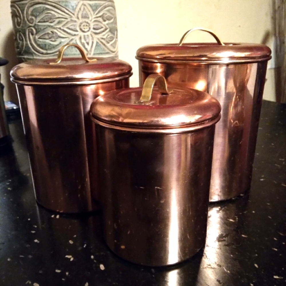 Copper Nesting Canister set